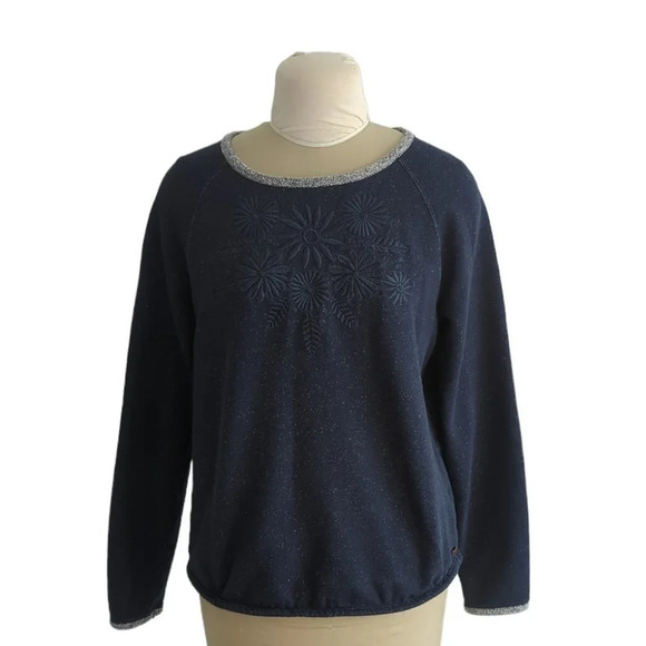 Roots Tops - Roots  Floral Embroidered Sweatshirt